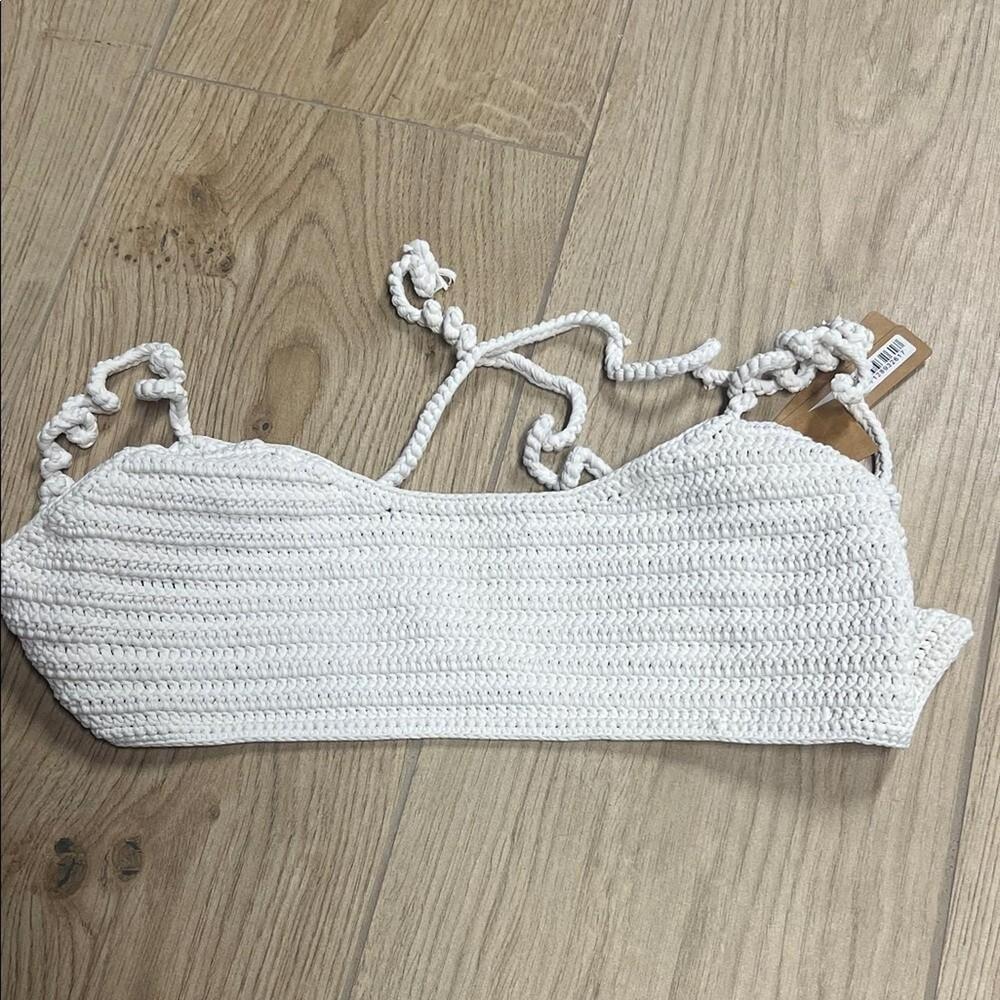 SKIMS Ivory Crochet Bralette
